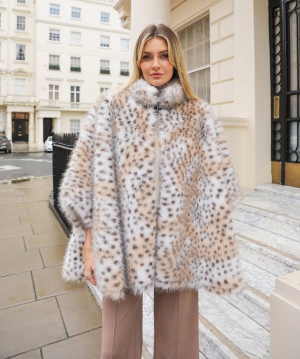 Francesca - Faux Fur Cape