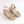 Gold Wedged Sandal with Pearl Embellishments and Toe Post