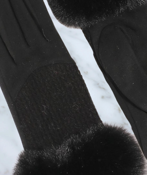 Aria - Faux Suede Winter Gloves