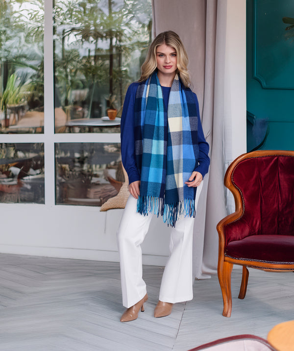 Aria - Checked Winter Scarf