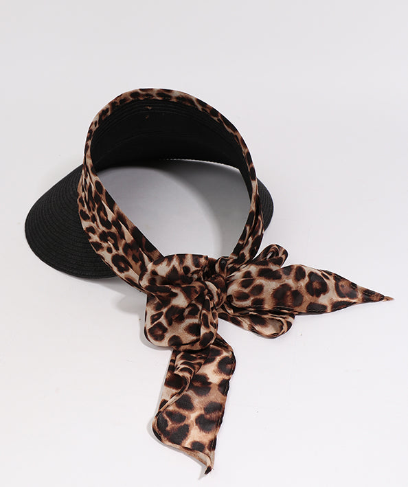 Augusta - Straw Visor with Chiffon Tie