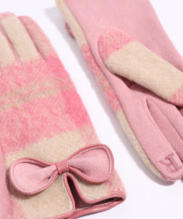 Ava - Lined Faux Suede Touchscreen Gloves