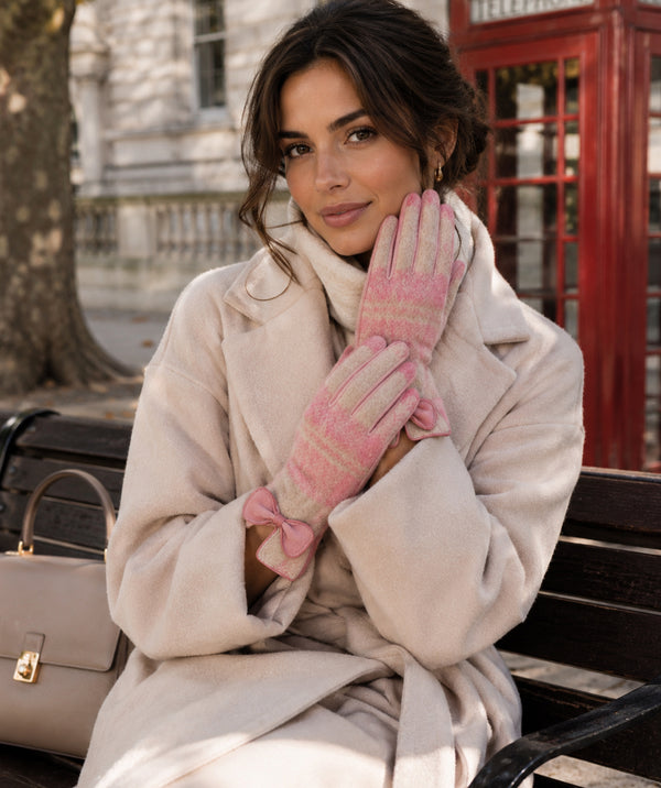 Ava - Lined Faux Suede Touchscreen Gloves