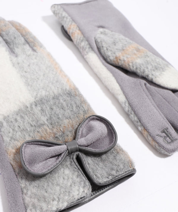 Ava - Lined Faux Suede Touchscreen Gloves