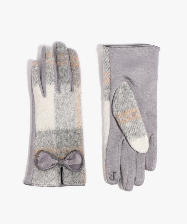 Ava - Lined Faux Suede Touchscreen Gloves