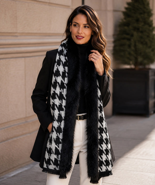 Brianna - Faux Fur Shawl