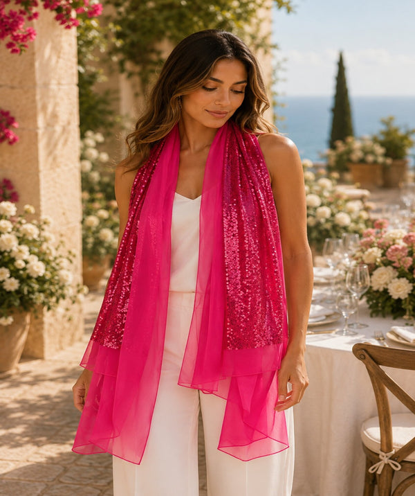 Chrystal - Iridescent Occasion Scarf