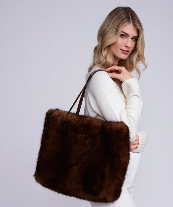 Corine - Faux Fur Tote Bag