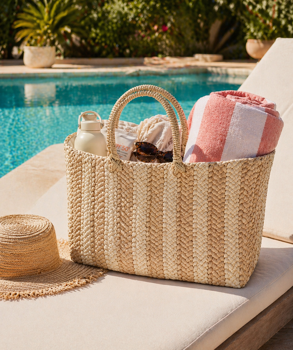 Dolores - Straw Beach Basket