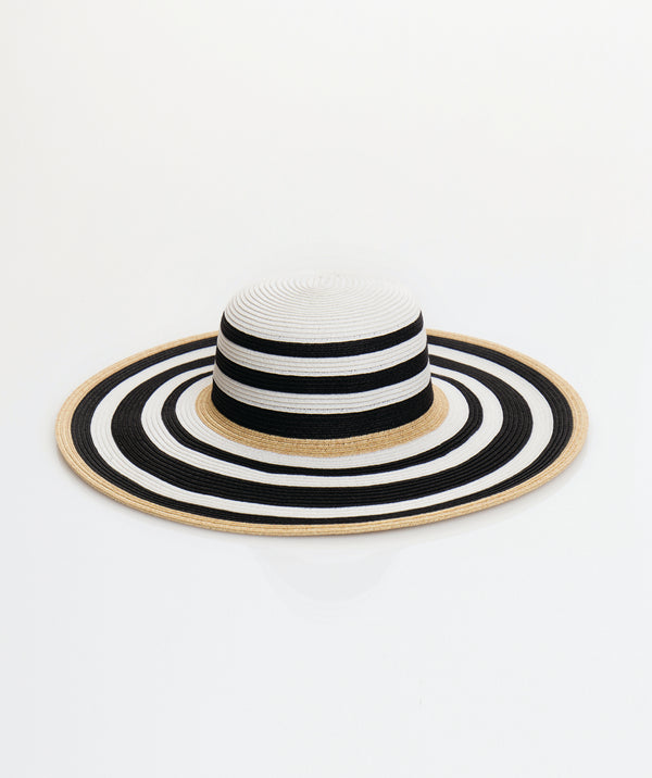 Dynasty - Wide Brim Striped Sun Hat