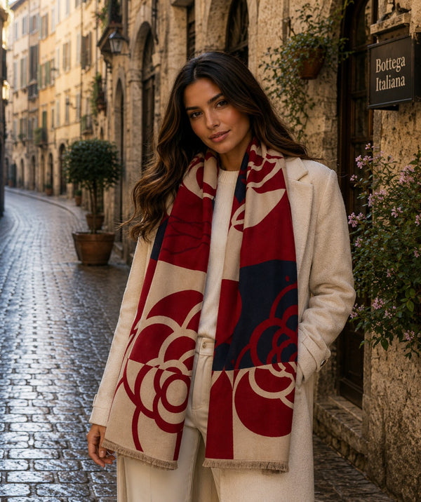 Eden - Oversized Statement Print Scarf