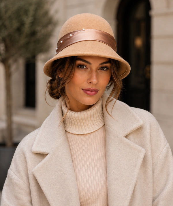 Estelle - Wool Cloche Hat