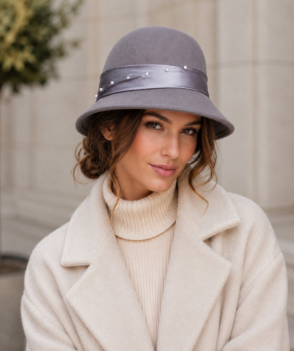 Estelle - Wool Cloche Hat