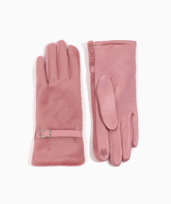 Evie - Touchscreen Faux Fur Gloves