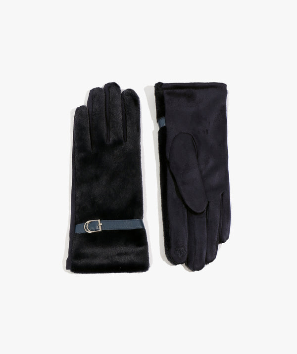 Evie - Touchscreen Faux Fur Gloves