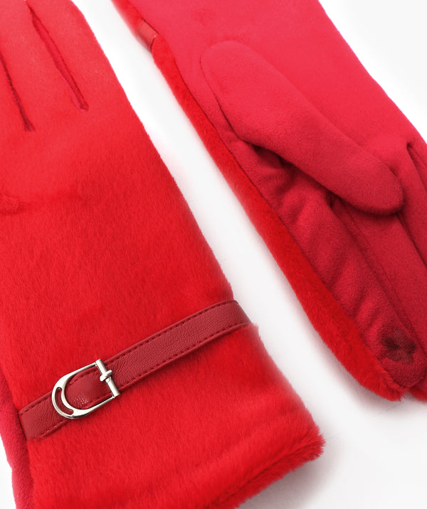 Evie - Touchscreen Faux Fur Gloves