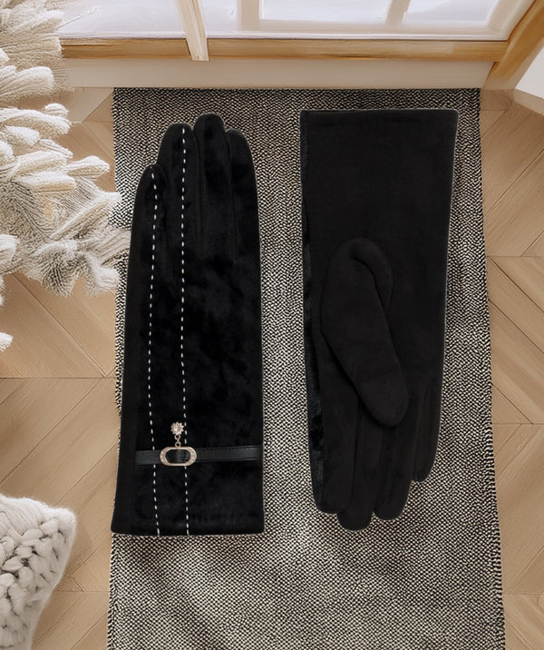 Felix - Lined Faux Suede Gloves