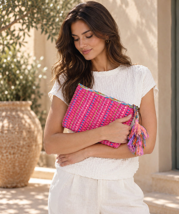 Fifi - Straw Clutch Bag