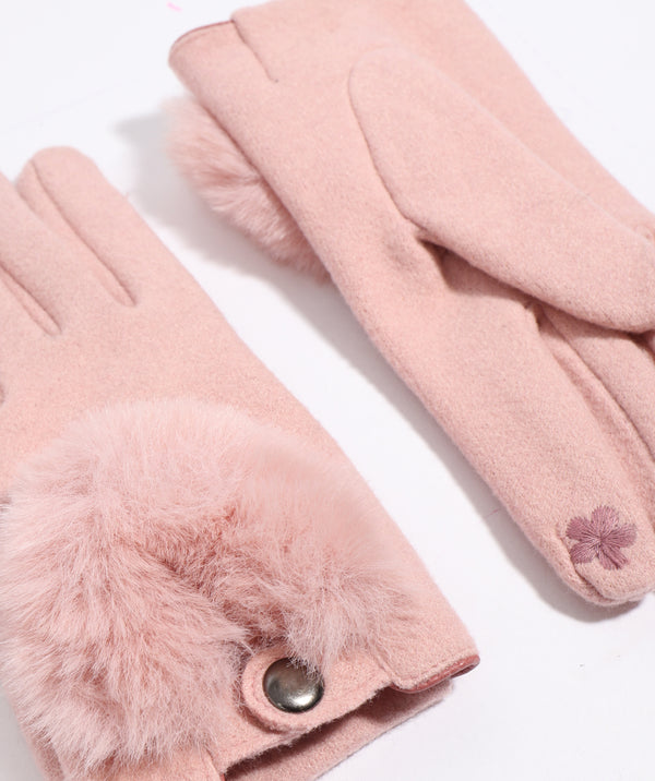 Hanna - Womens Faux Suede Driving Gloves