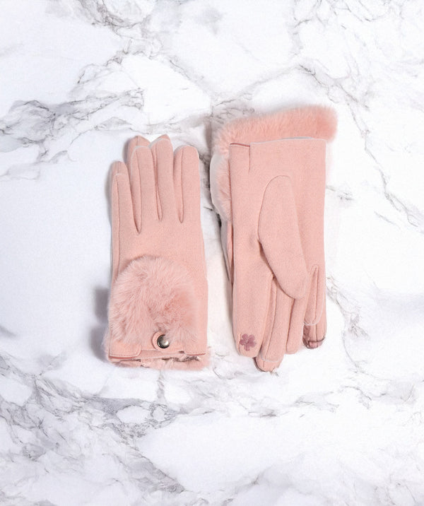 Hanna - Womens Faux Suede Driving Gloves