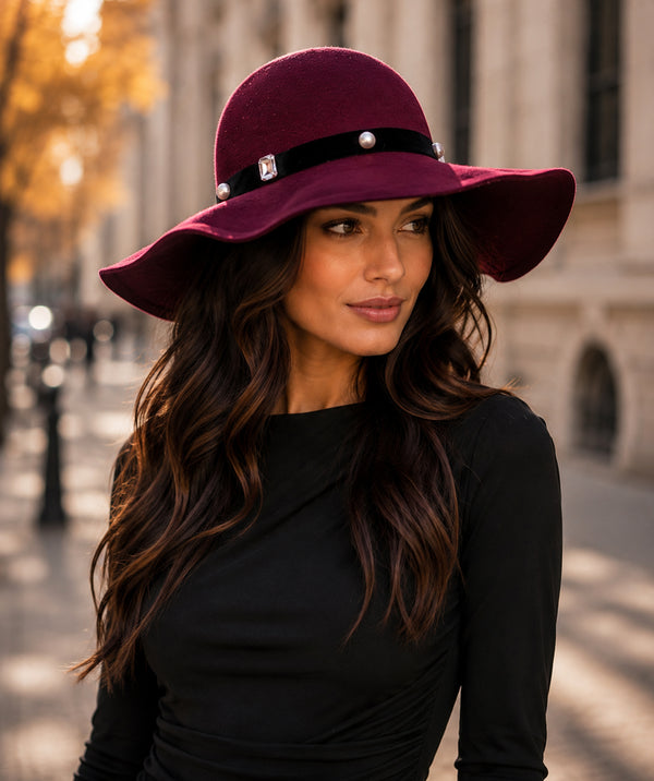 Ivanka - Wide Brim Winter Hat