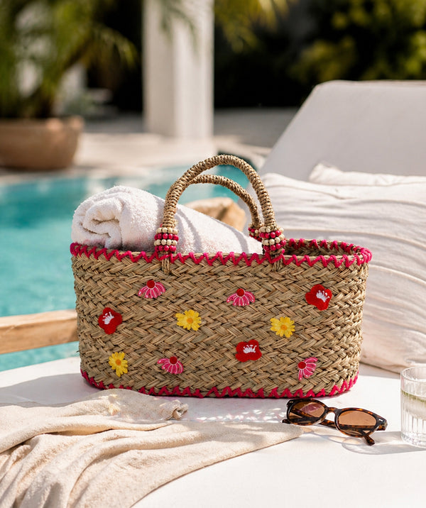 Kaylee - Straw Beach Basket