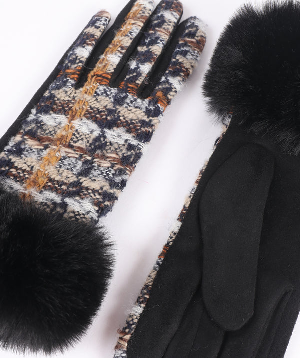 Kelly - Faux Suede Boucle Gloves