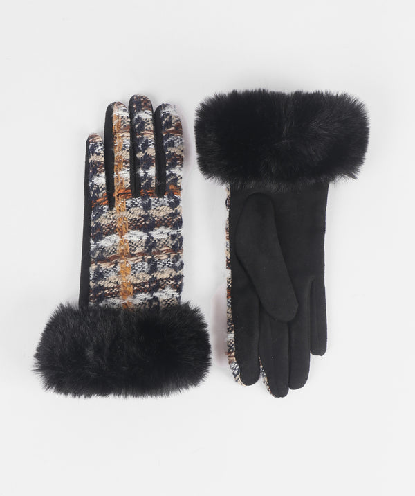 Kelly - Faux Suede Boucle Gloves