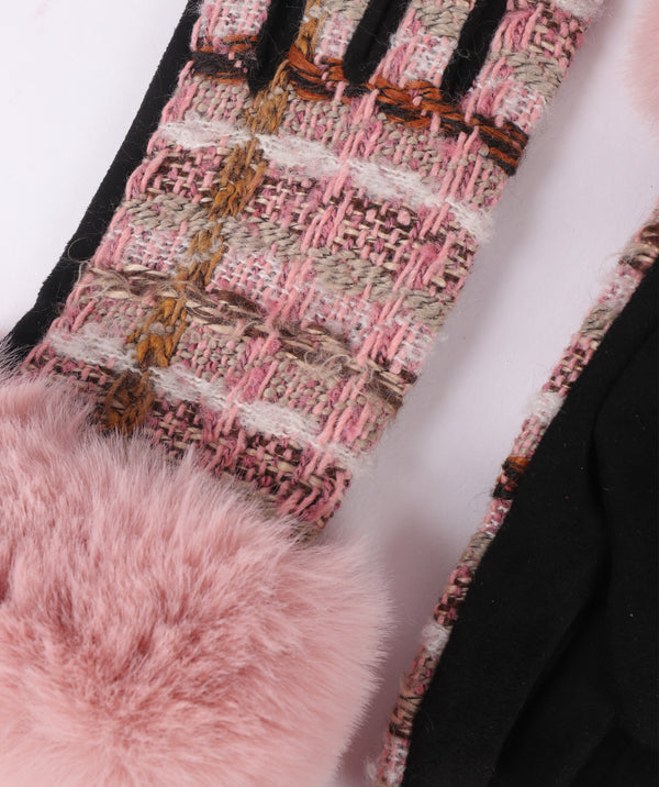 Kelly - Faux Suede Boucle Gloves