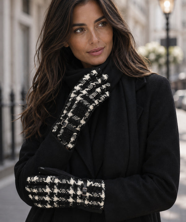 Kizzie - Trendy Tweed Gloves