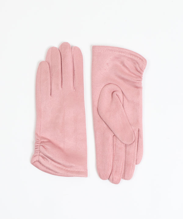 Laura - Classic Faux Suede Leather Gloves