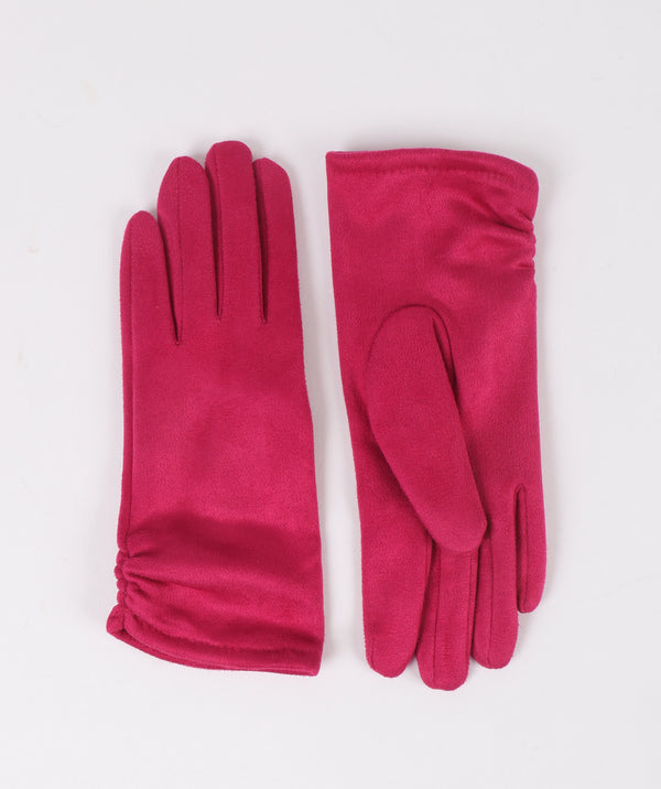 Laura - Classic Faux Suede Leather Gloves