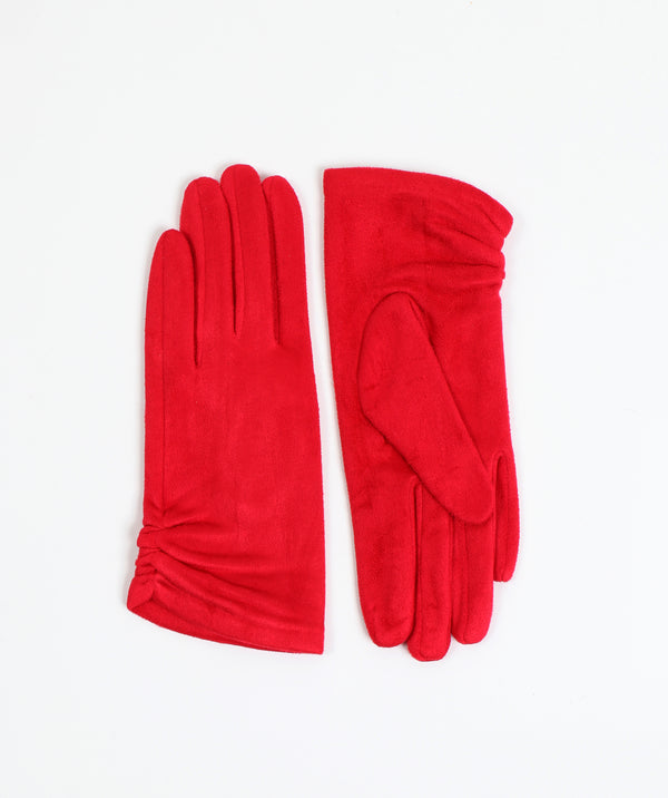 Laura - Classic Faux Suede Leather Gloves