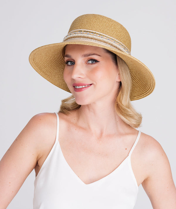 Lopez - Woven Straw Wide Brim Sun Hat