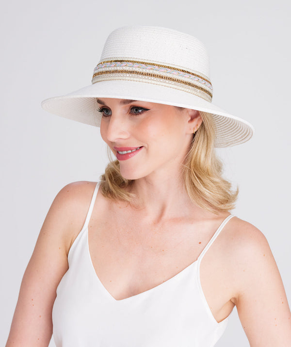 Lopez - Woven Straw Wide Brim Sun Hat