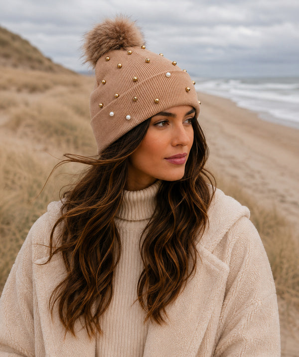 Lovato - Pom Pom Beanie Hat