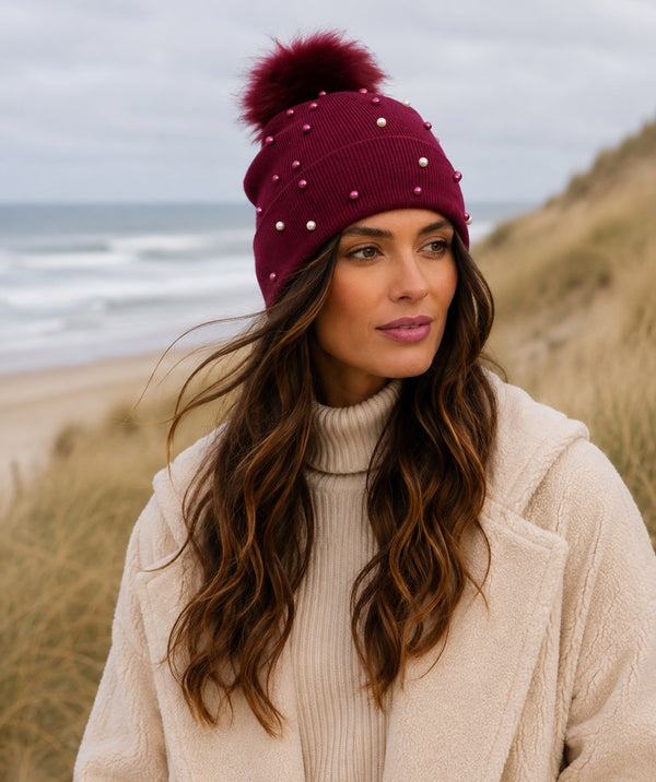 Lovato - Pom Pom Beanie Hat