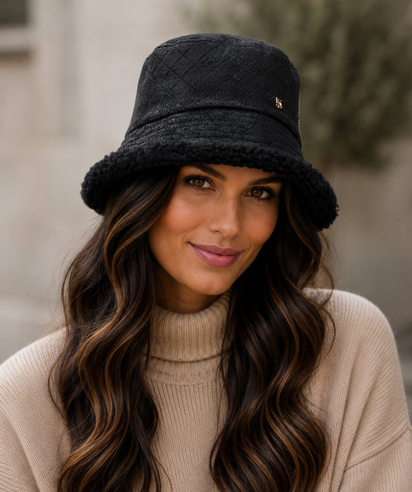 Lucinda - Faux Suede Bucket Hat
