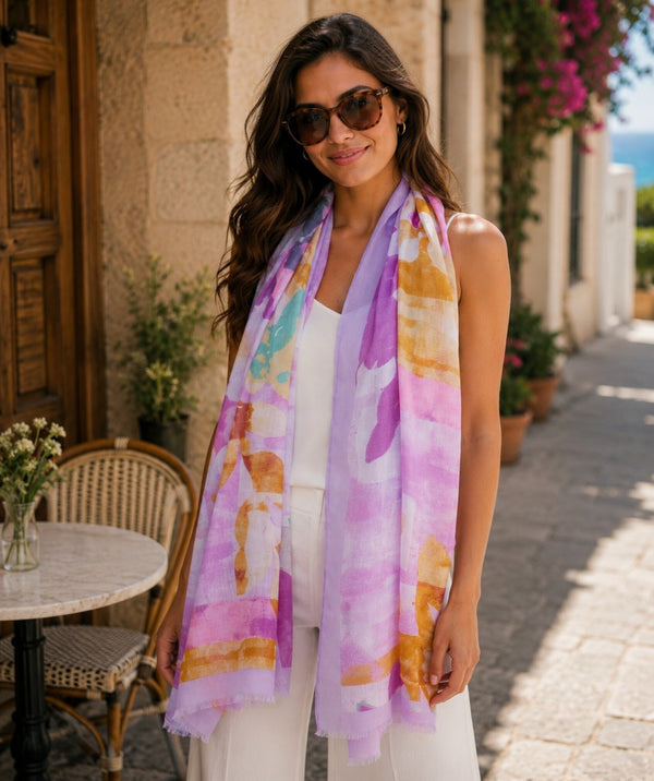 Lyra - Lightweight Printed Spring Scarf