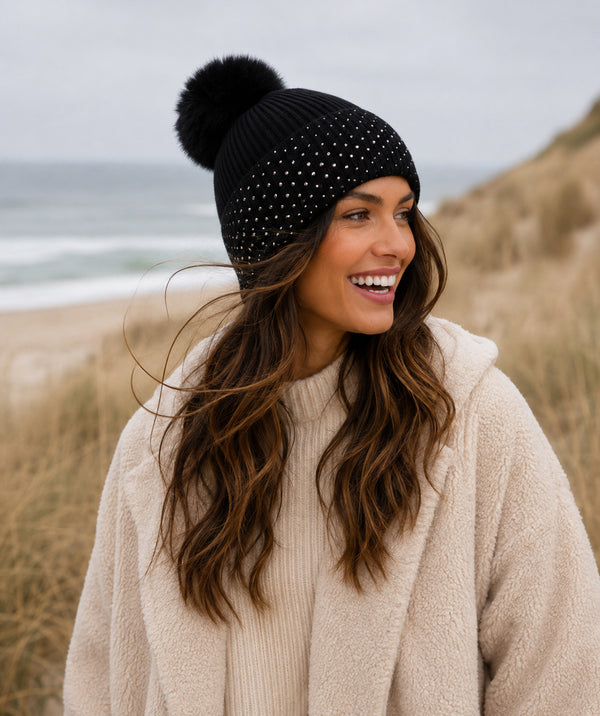 Maeve - Pom Pom Beanie Hat