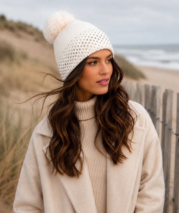 Maeve - Pom Pom Beanie Hat