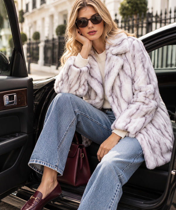 Marilyn - Longline Faux Fur Coat