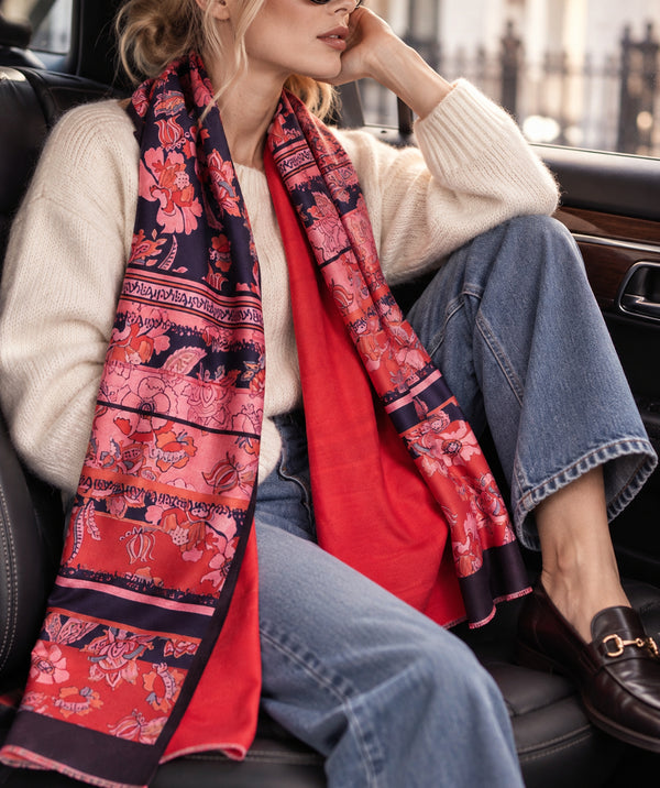 Mavis - Reversible Cashmere Feel Scarf