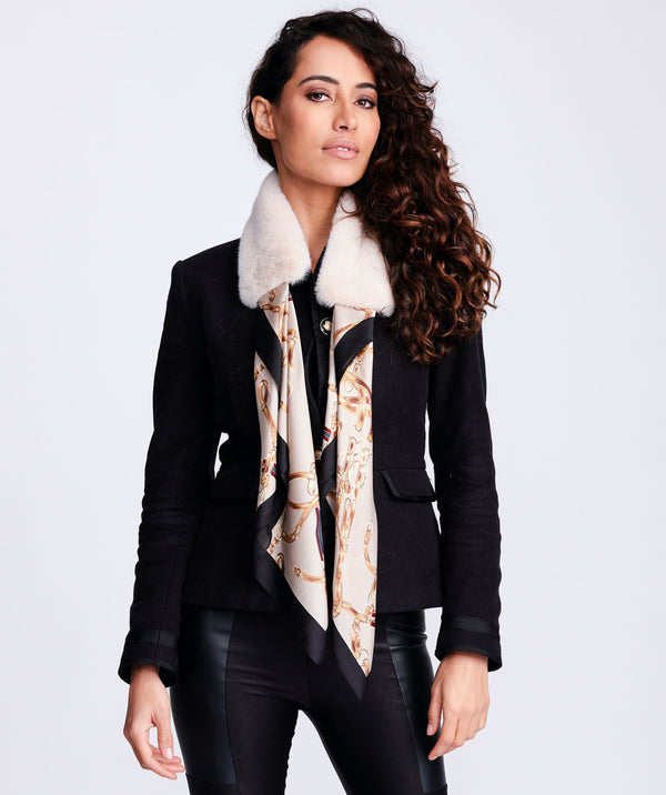 Gracen - Faux Fur Occasion Scarf