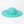Turquoise Wide Brim Floppy Hat with Faux Leather Belt