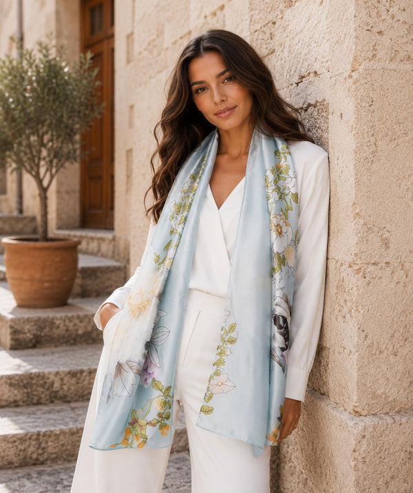 Rosalyn - Satin Silk Scarf