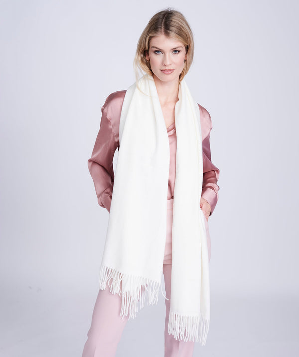 Lilac Oversized Scarf with Raw Edges