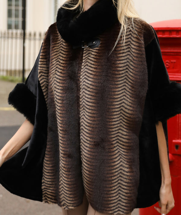 Zola - Faux Fur Cape