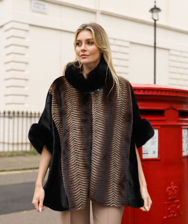 Zola - Faux Fur Cape