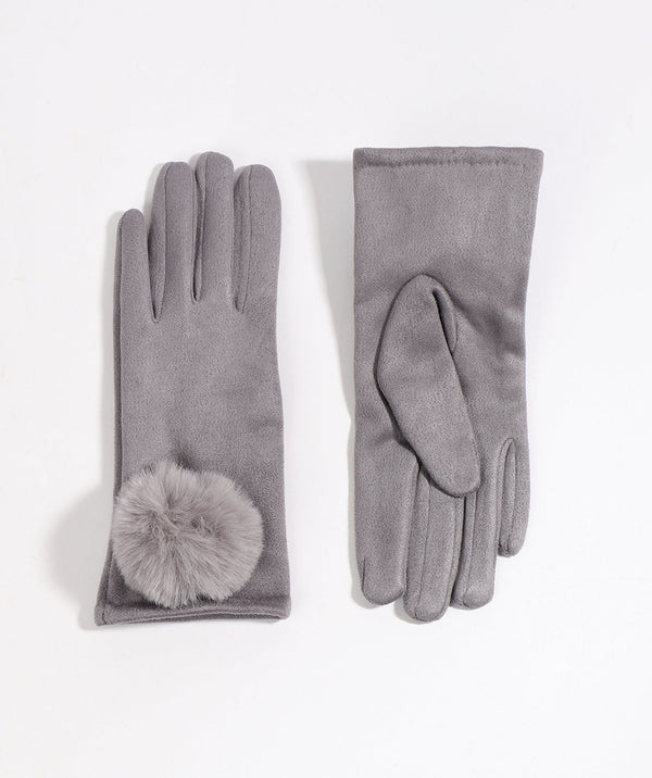 Leighton - Faux Suede Touchscreen Gloves